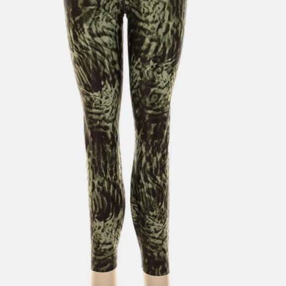 Good American green/black print leggings sz 4 - Picture 4 of 14